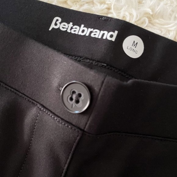 Betabrand Black Boot Cut Classic Dress Pant Yoga Pants - Picture 4 of 6
